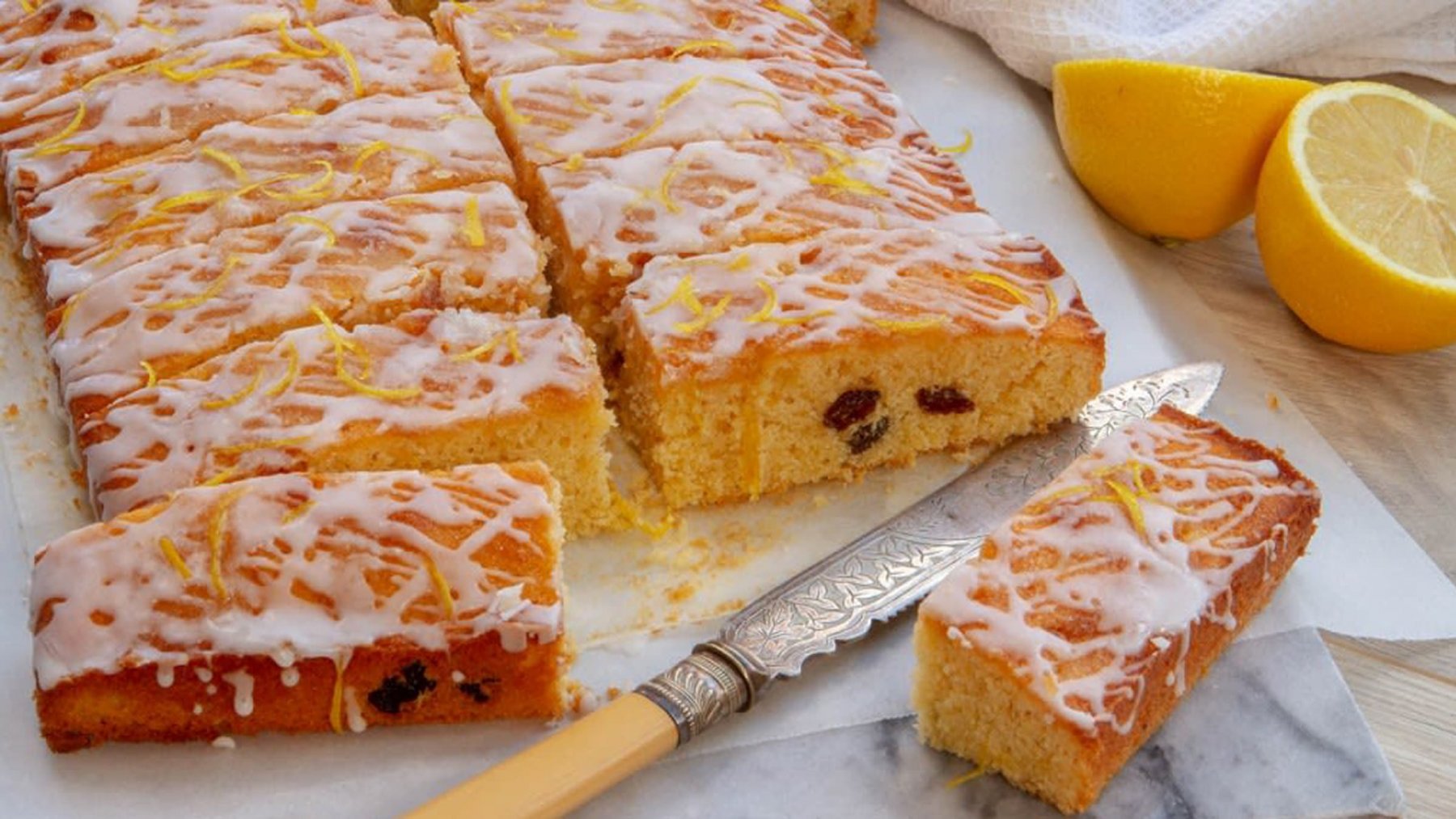 Lemon Drizzle Slice CSR Sugar